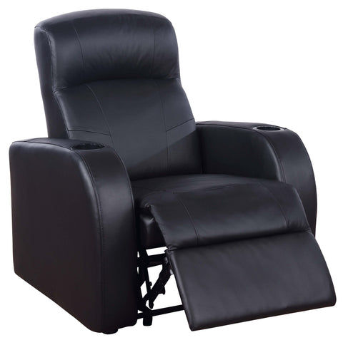 Ixora 3-piece Upholstered Home Theater SeatingBlack