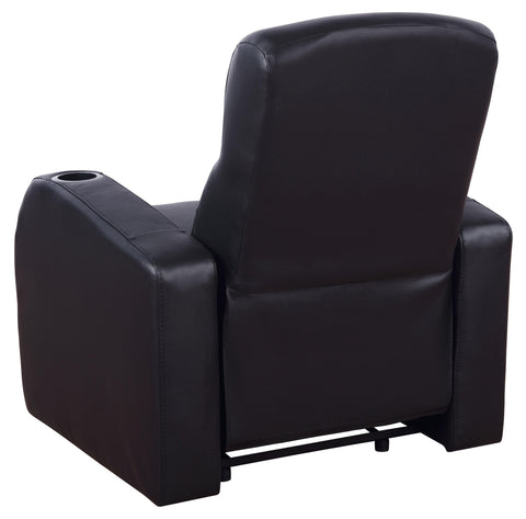 Ixora 9-piece Upholstered Home Theater SeatingBlack