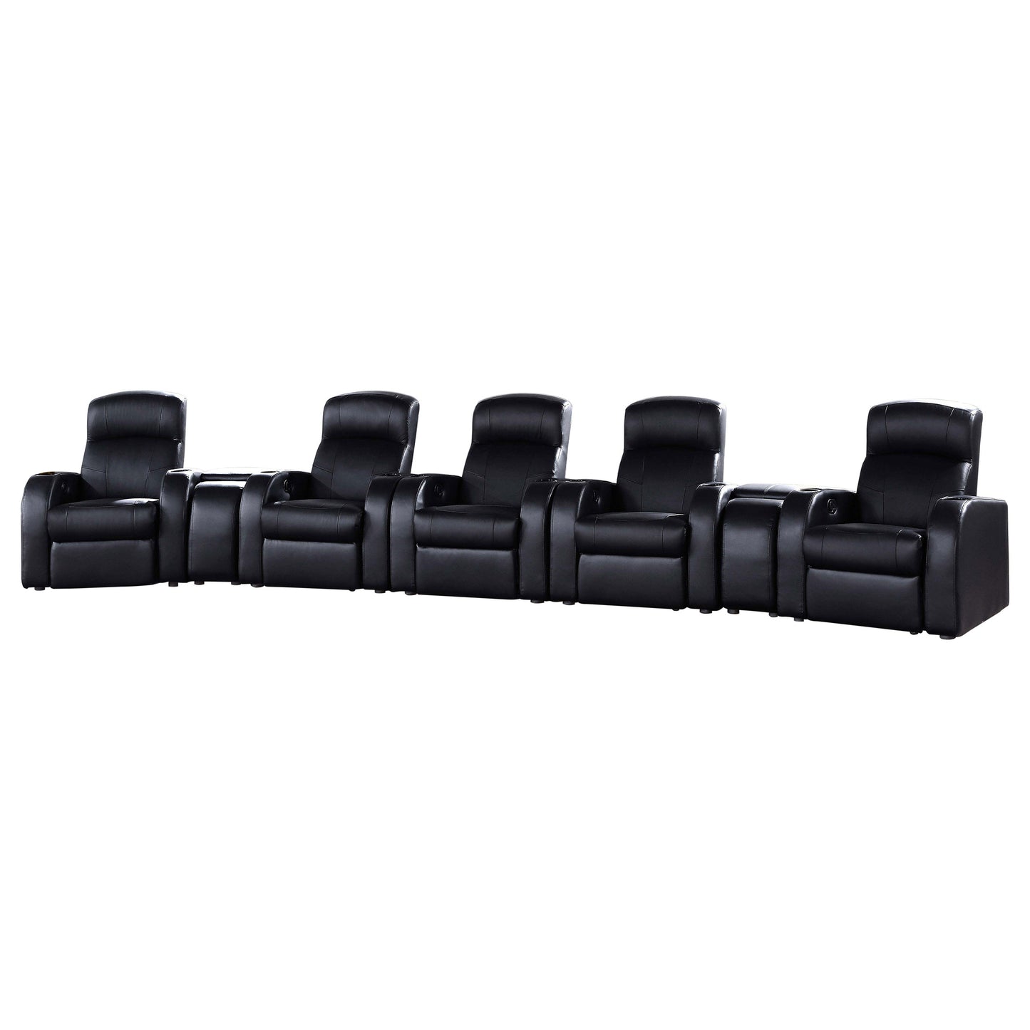 gervase 7-piece upholstered home theater seating
