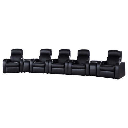 Gervase 7-piece Upholstered Home Theater Seating