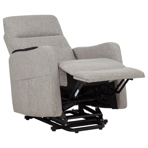 Aleisha Upholstered Power Lift Recliner Chair Taupe