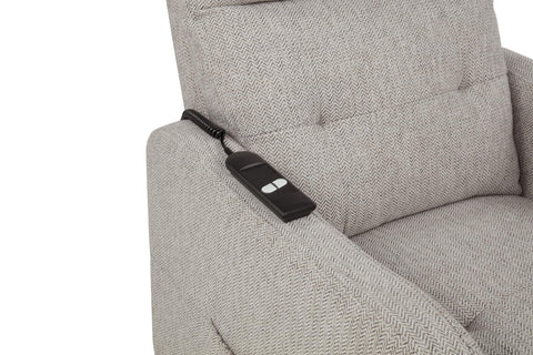 Aleisha Upholstered Power Lift Recliner Chair Taupe
