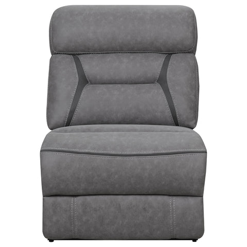 Kiara Upholstered Armless Chair GreyGrey