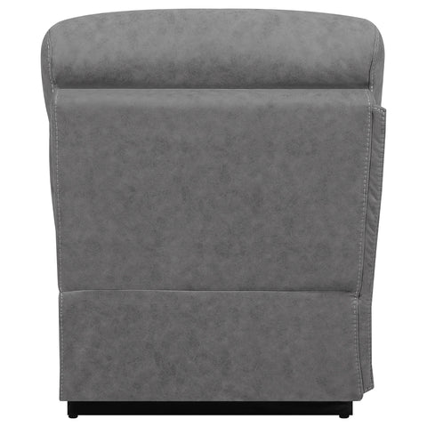 Kiara Upholstered Armless Chair GreyGrey