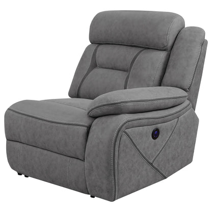 Raleigh Upholstered RAF Power Recliner Grey
