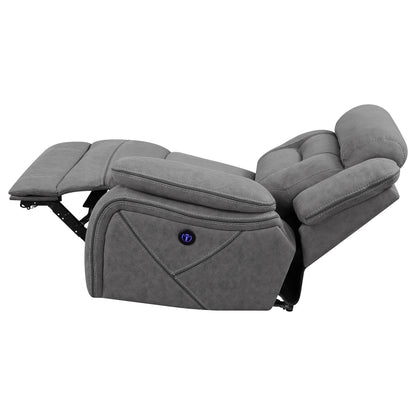 Raleigh Upholstered RAF Power Recliner Grey