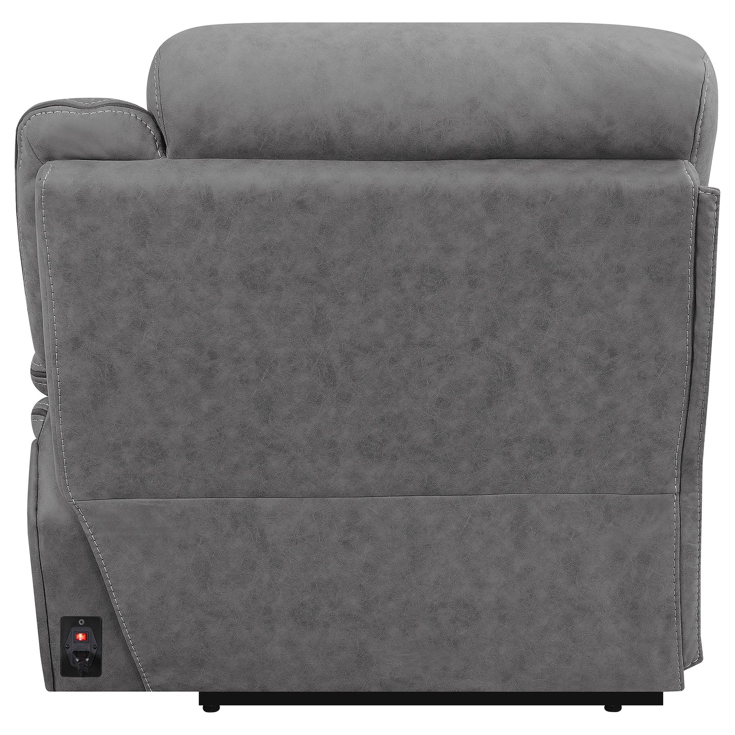 raleigh upholstered raf power recliner grey