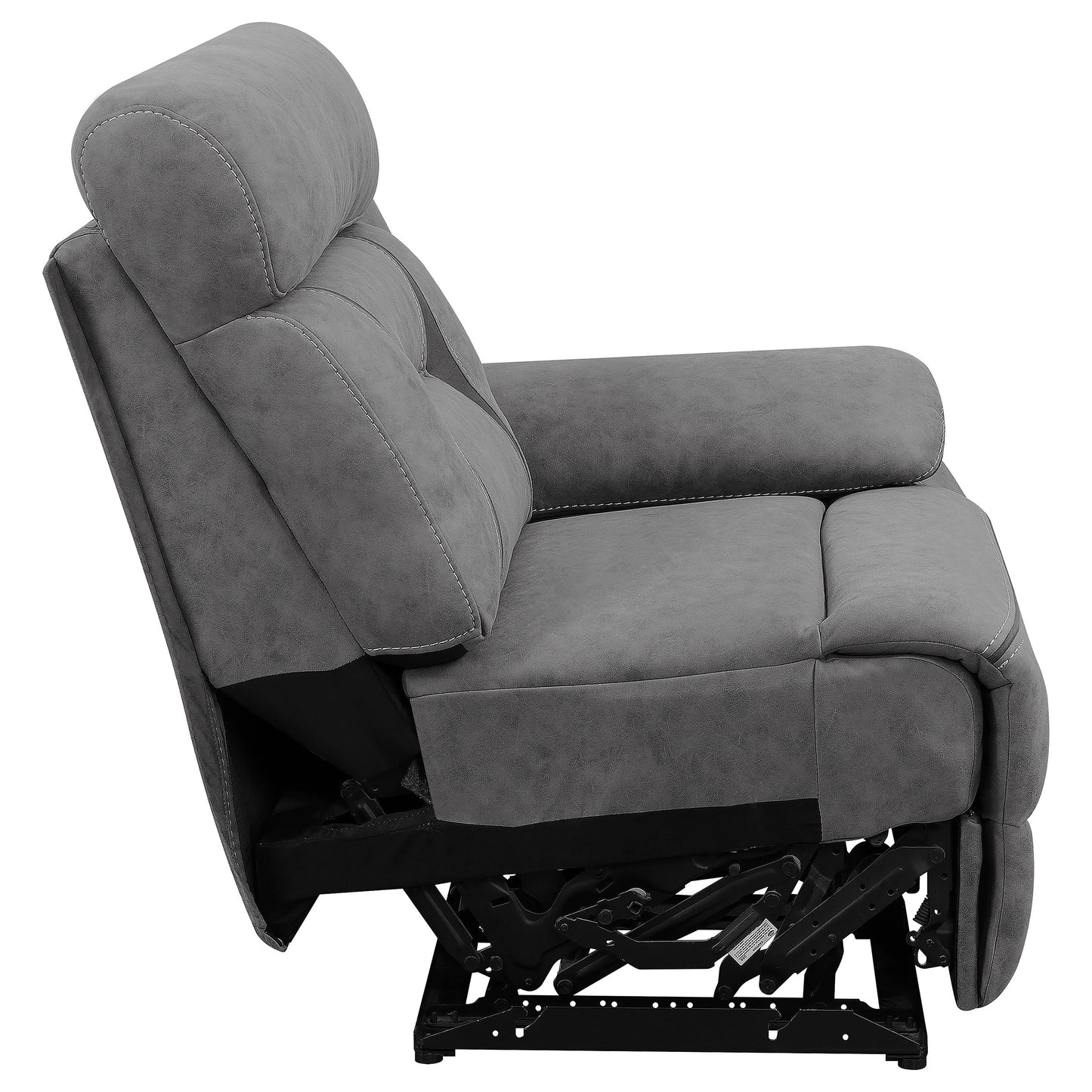 raleigh upholstered raf power recliner grey