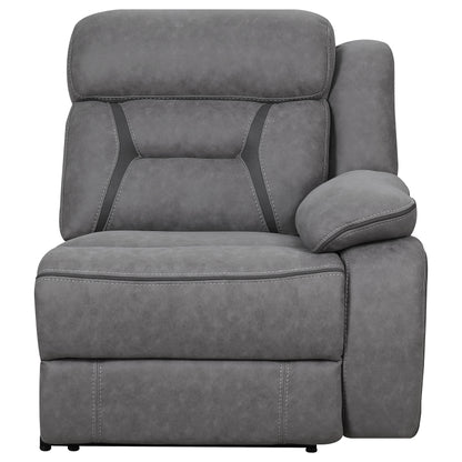 Raleigh Upholstered RAF Power Recliner Grey