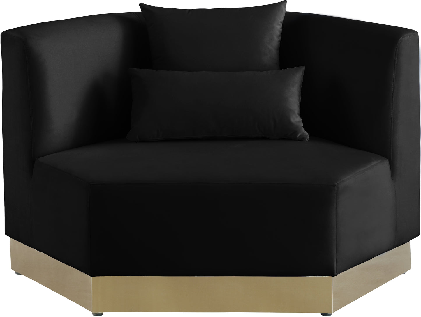 lucas black velvet chair c