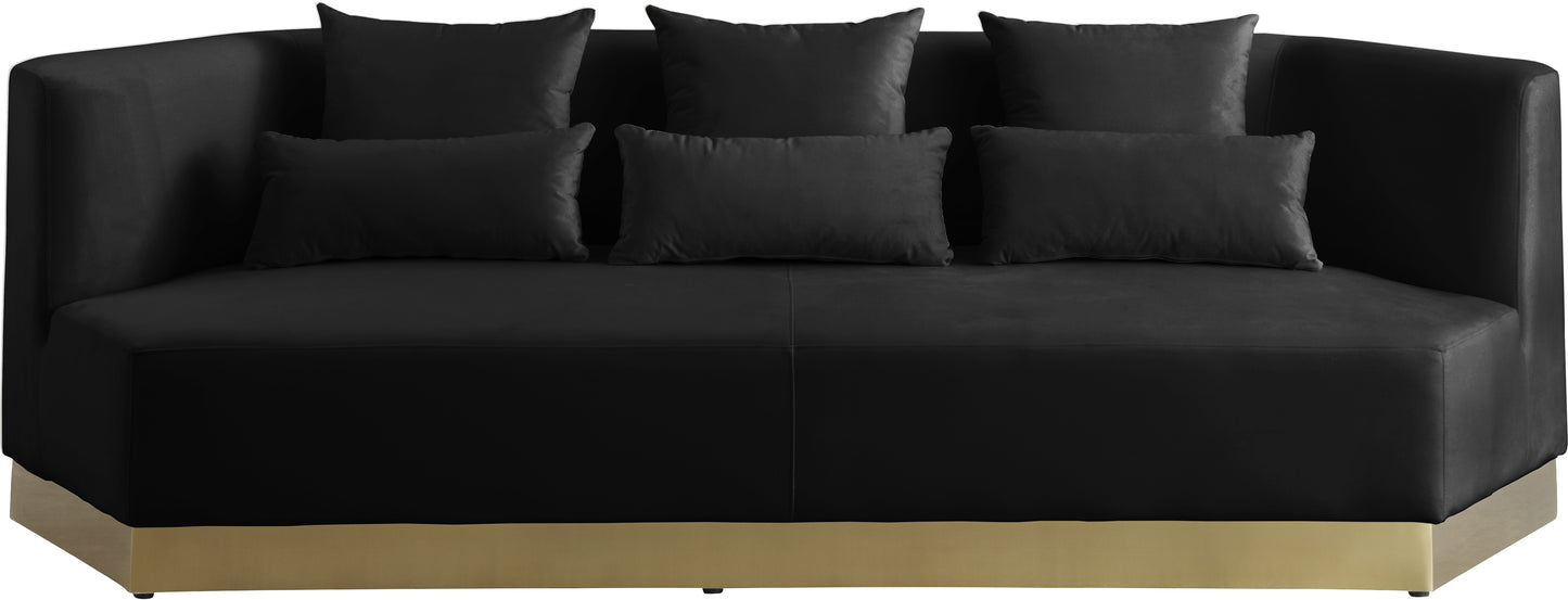 lucas black velvet sofa s