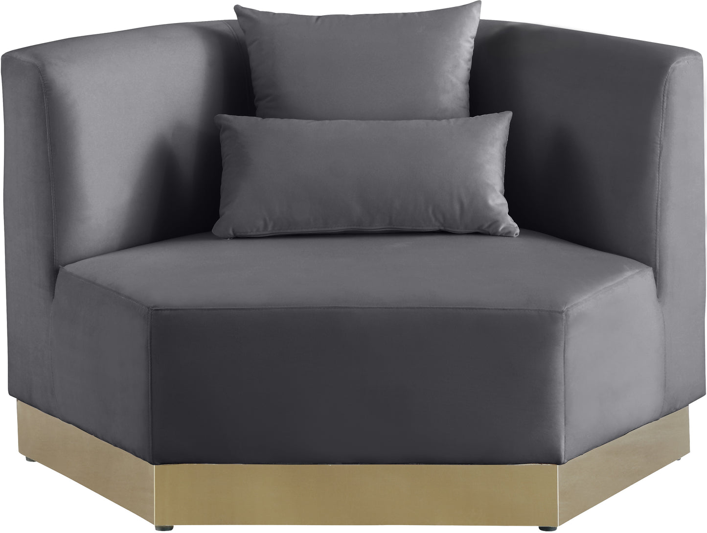 lucas grey velvet chair c