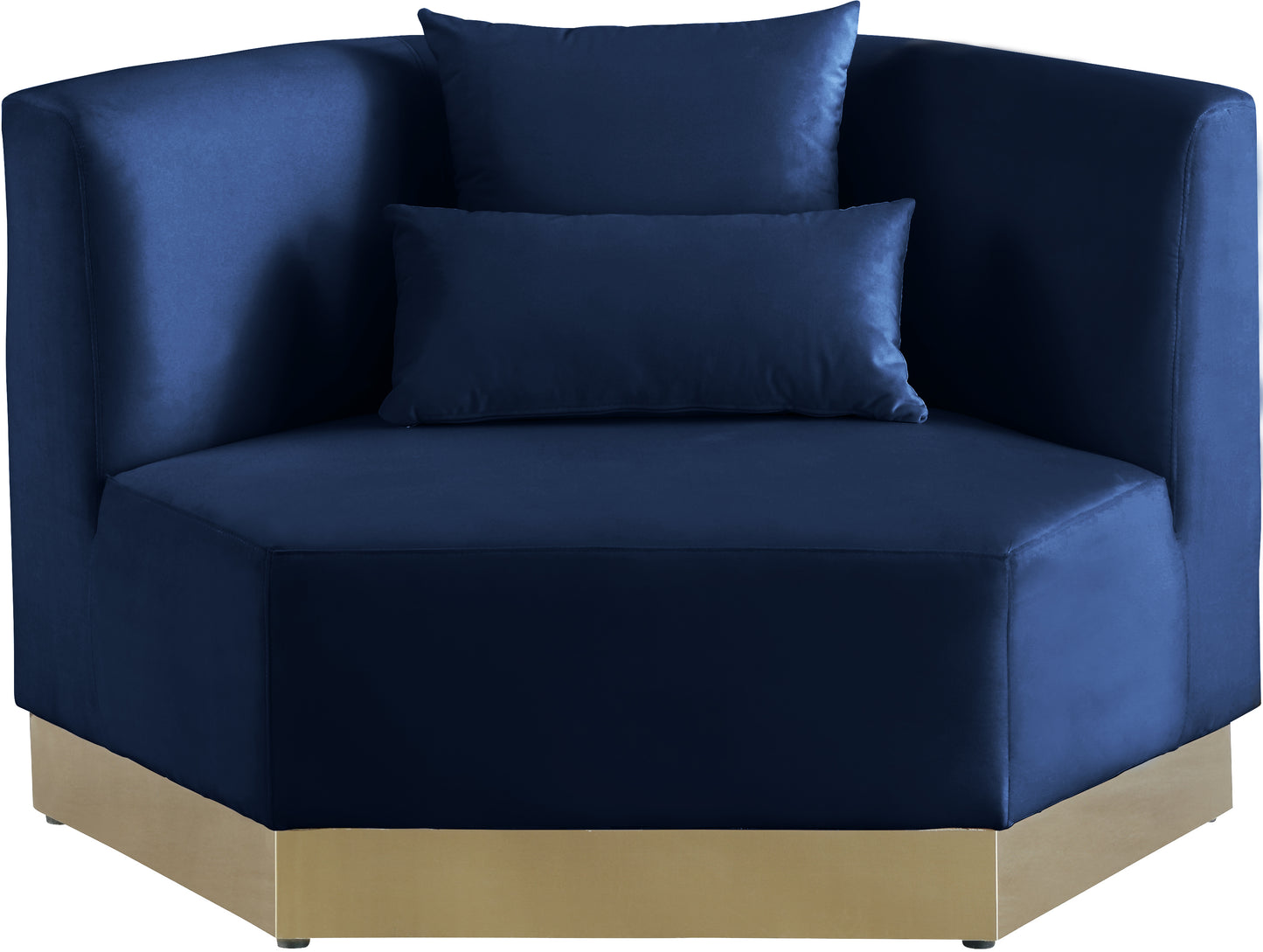 lucas navy velvet chair c