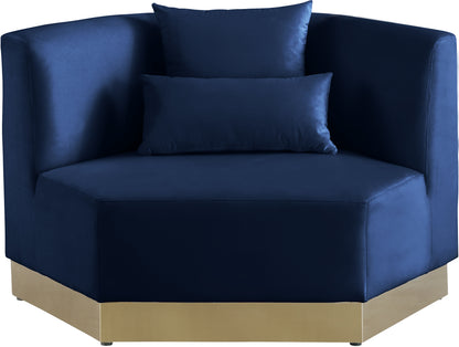 Lucas Navy Velvet Chair C