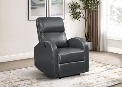 Edie Upholstered Power Recliner Chair Grey