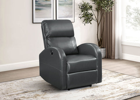 Canton Upholstered Power Recliner Chair GreyGrey