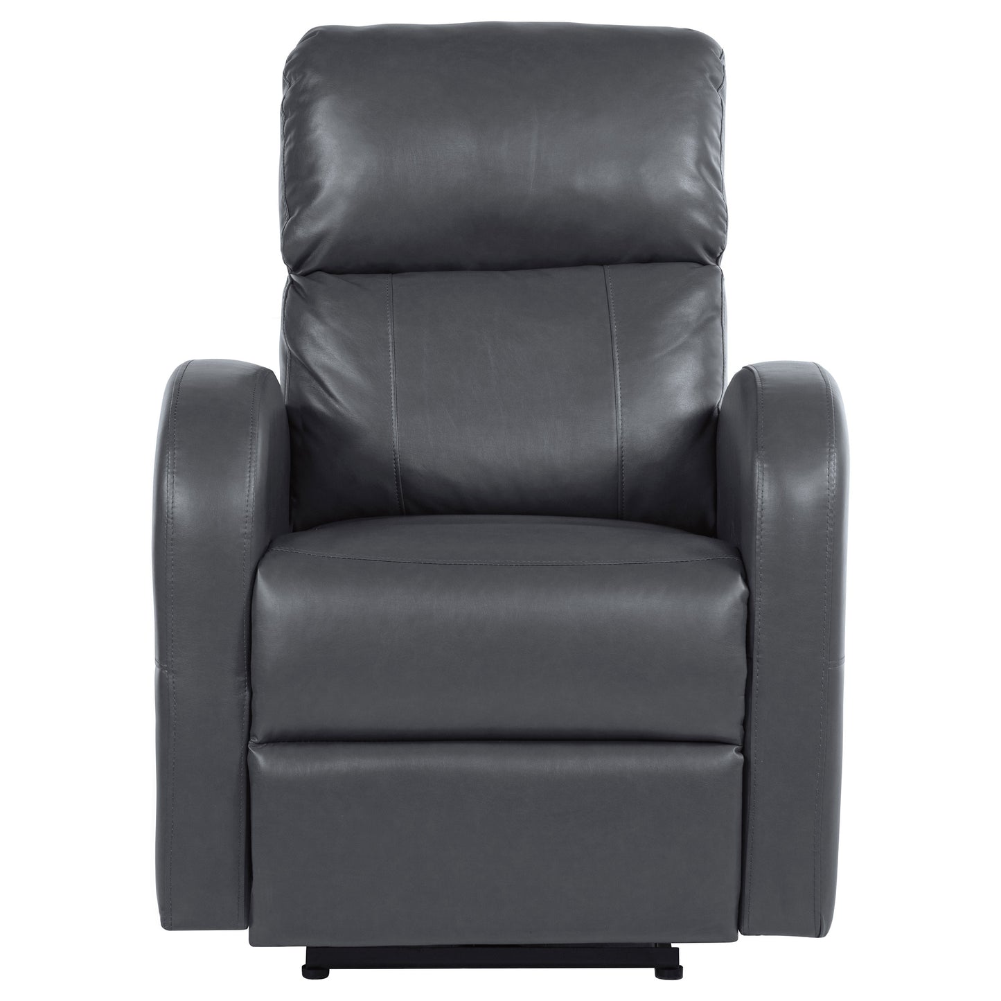 edie upholstered power recliner chair grey