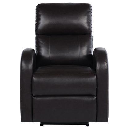 Edie Upholstered Power Recliner Chair Brown