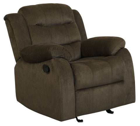 Alyssum 3-piece Upholstered Reclining Sofa Set Olive BrownOlive Brown