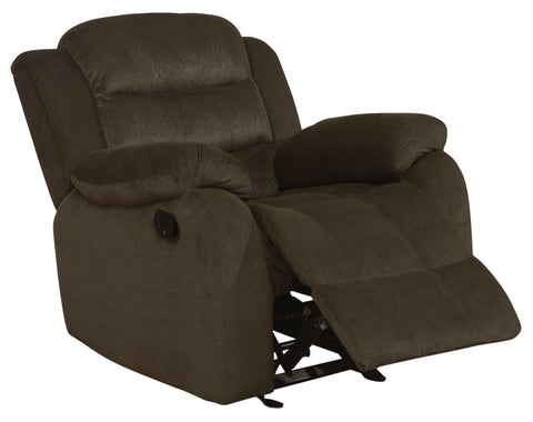 Alyssum 3-piece Upholstered Reclining Sofa Set Olive BrownOlive Brown