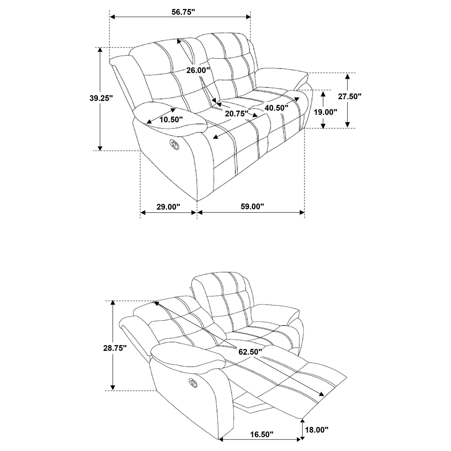 motion loveseat