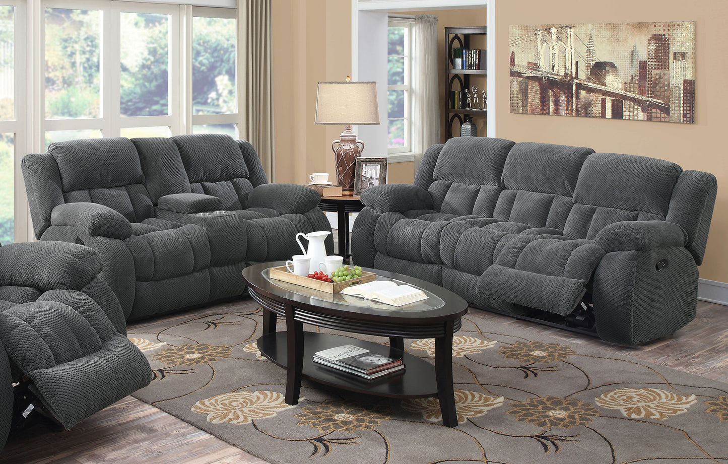 2 pc motion sofa set