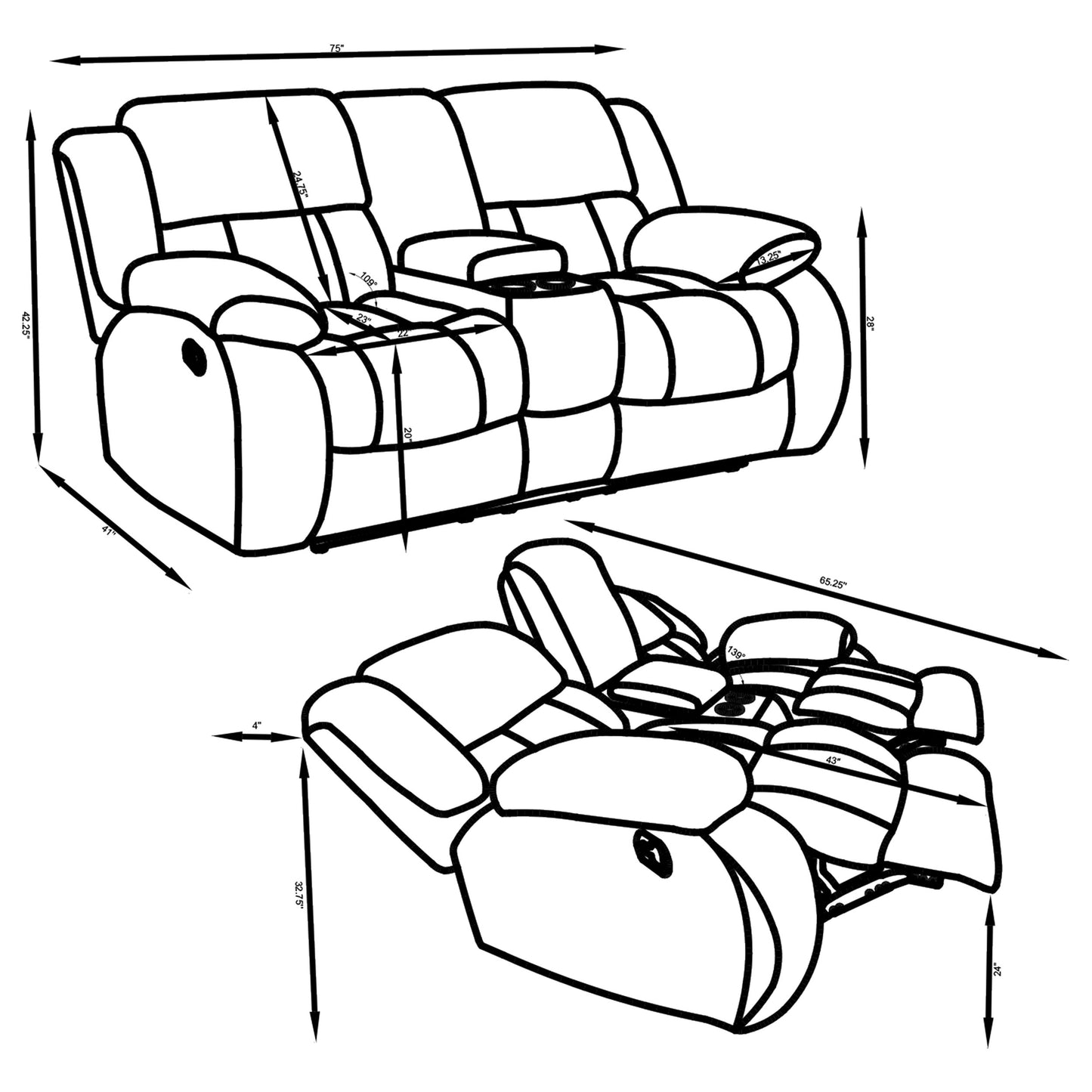 motion loveseat