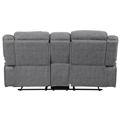 Kiara Upholstered Motion Reclining Loveseat GreyGrey