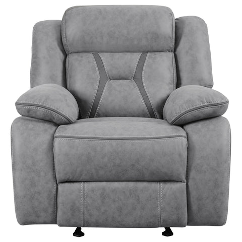 Kiara Upholstered Glider Recliner Chair GreyGrey