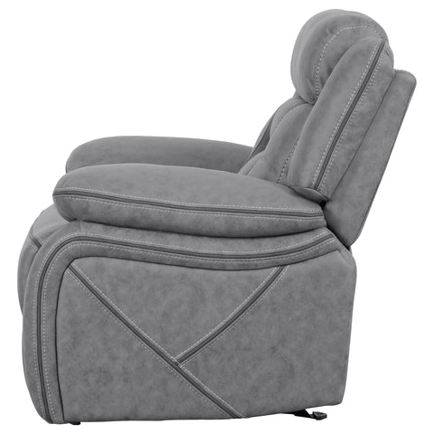 Kiara Upholstered Glider Recliner Chair GreyGrey