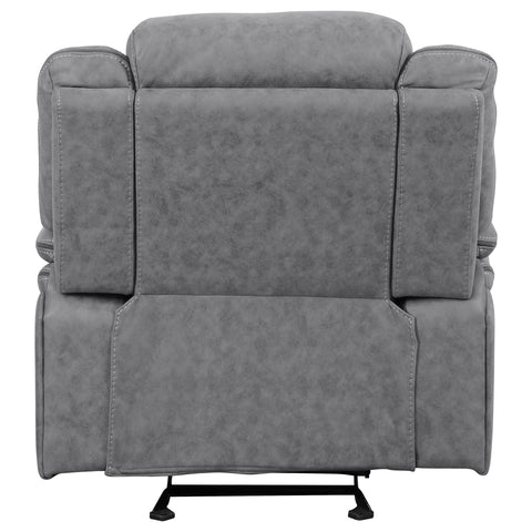 Kiara Upholstered Glider Recliner Chair GreyGrey