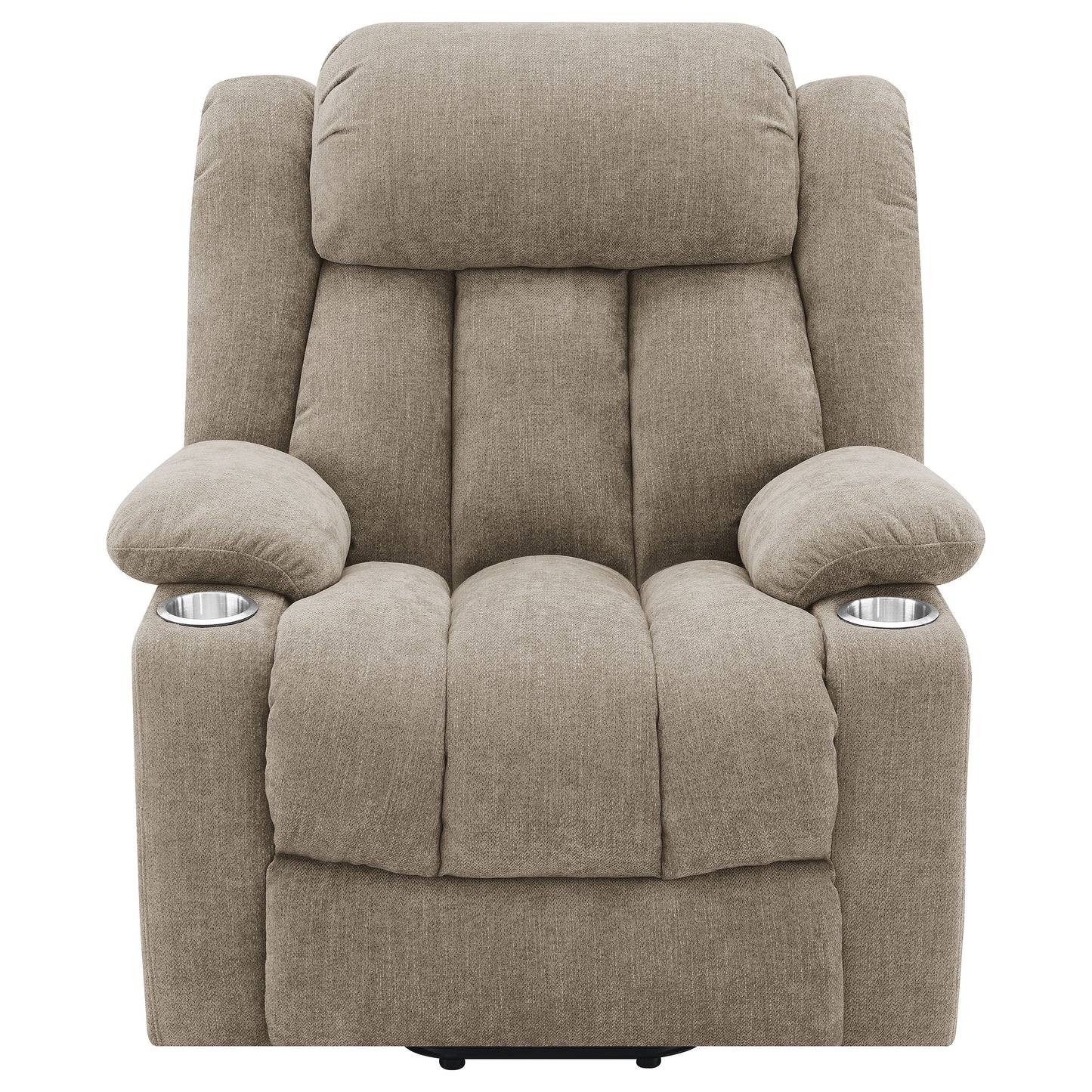 riona upholstered power lift recliner chair camel