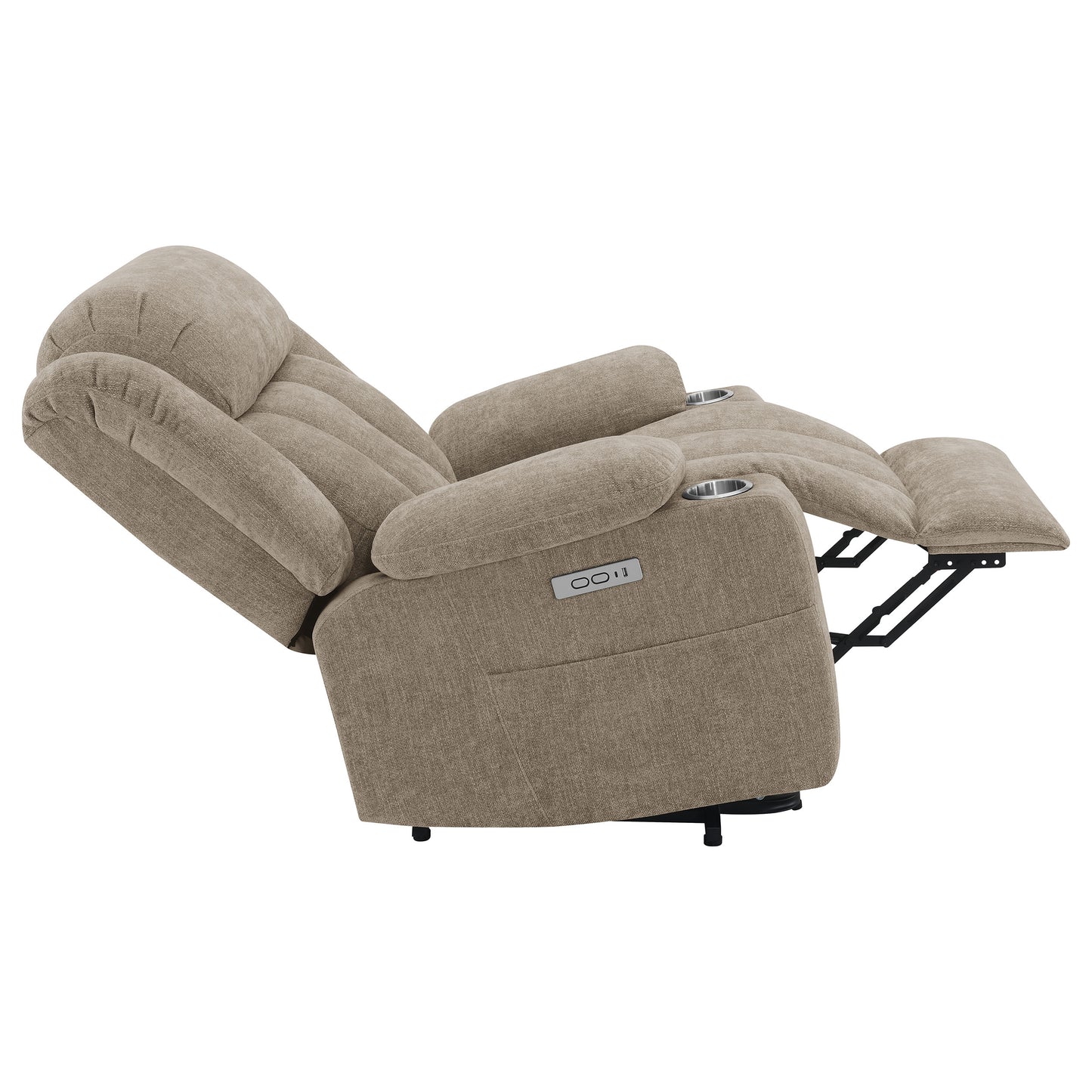 riona upholstered power lift recliner chair camel