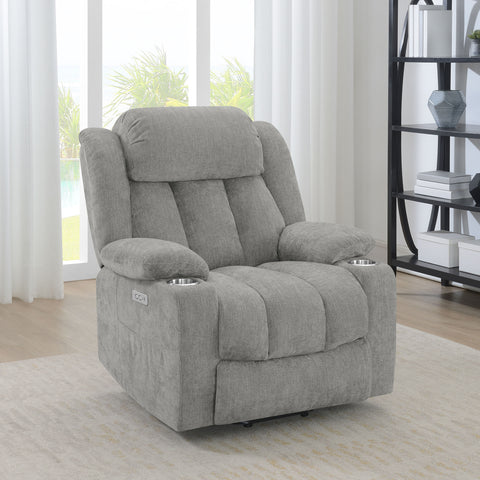 Frisco Upholstered Power Lift Recliner GreyGrey