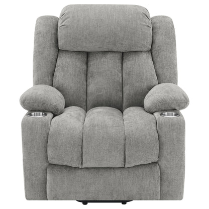 Riona Upholstered Power Lift Recliner Grey