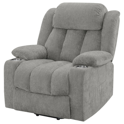 Riona Upholstered Power Lift Recliner Grey