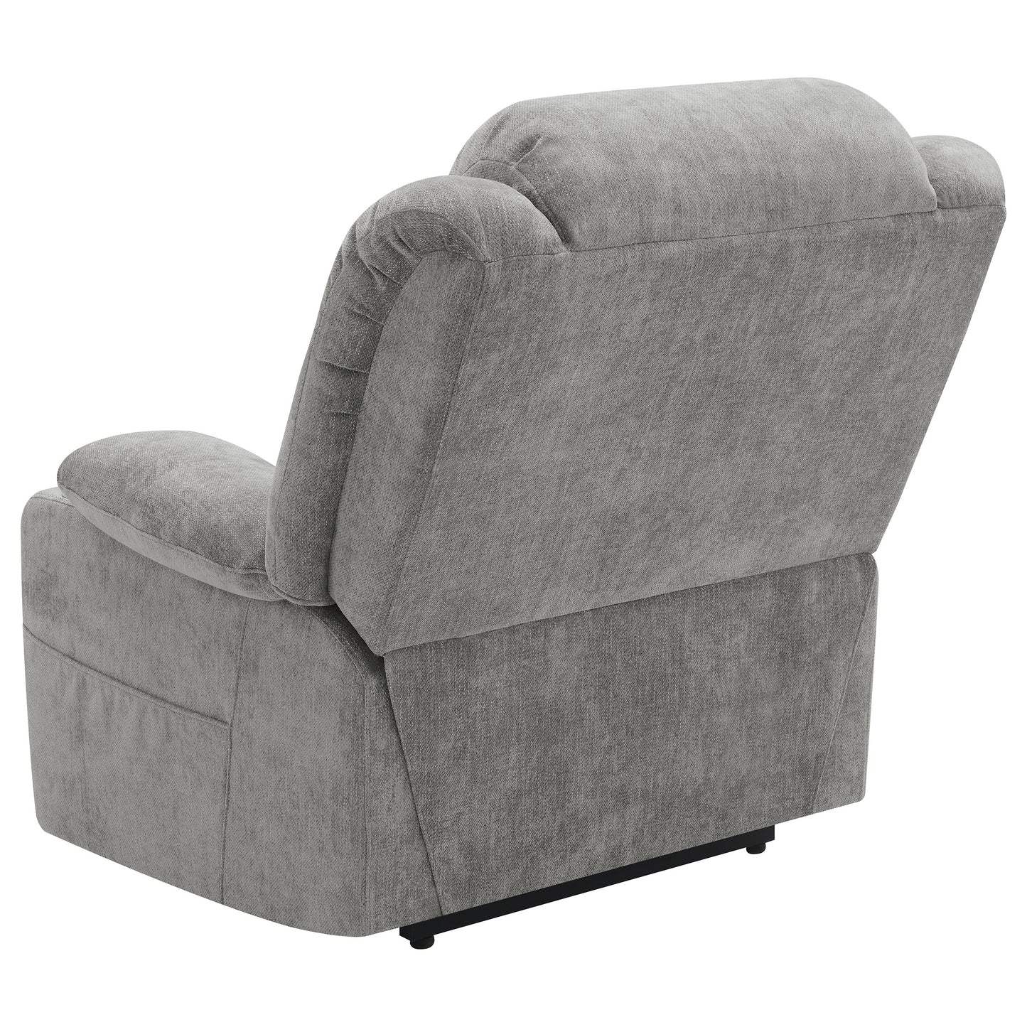 riona upholstered power lift recliner grey