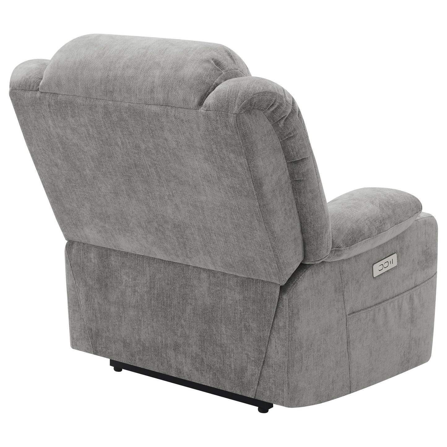 riona upholstered power lift recliner grey