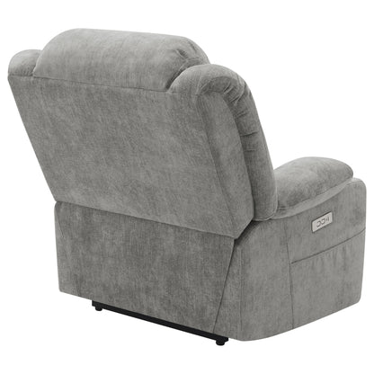 Riona Upholstered Power Lift Recliner Grey