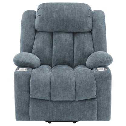 Riona Upholstered Power Lift Recliner Slate Blue