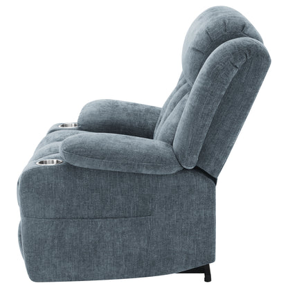 Riona Upholstered Power Lift Recliner Slate Blue