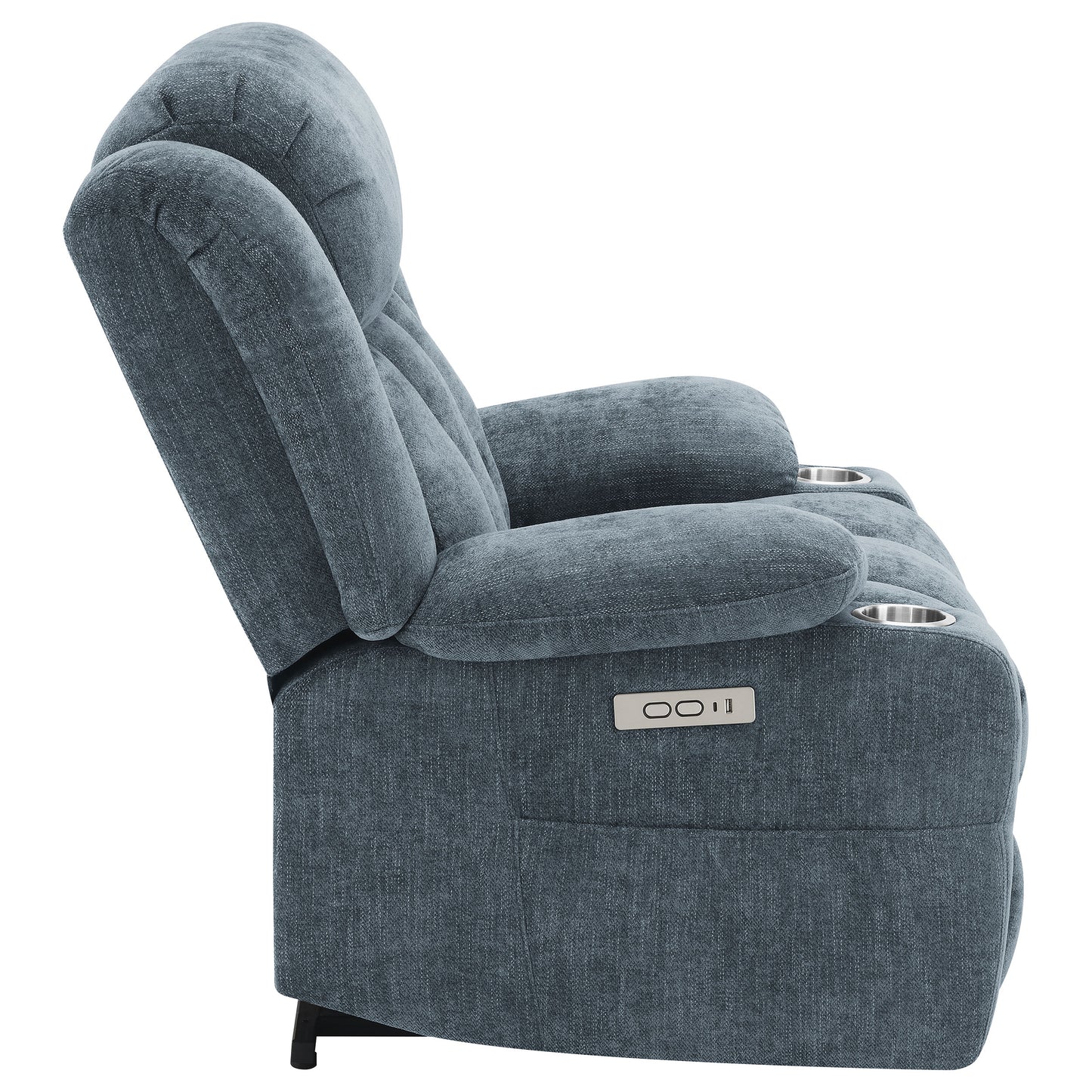 riona upholstered power lift recliner slate blue