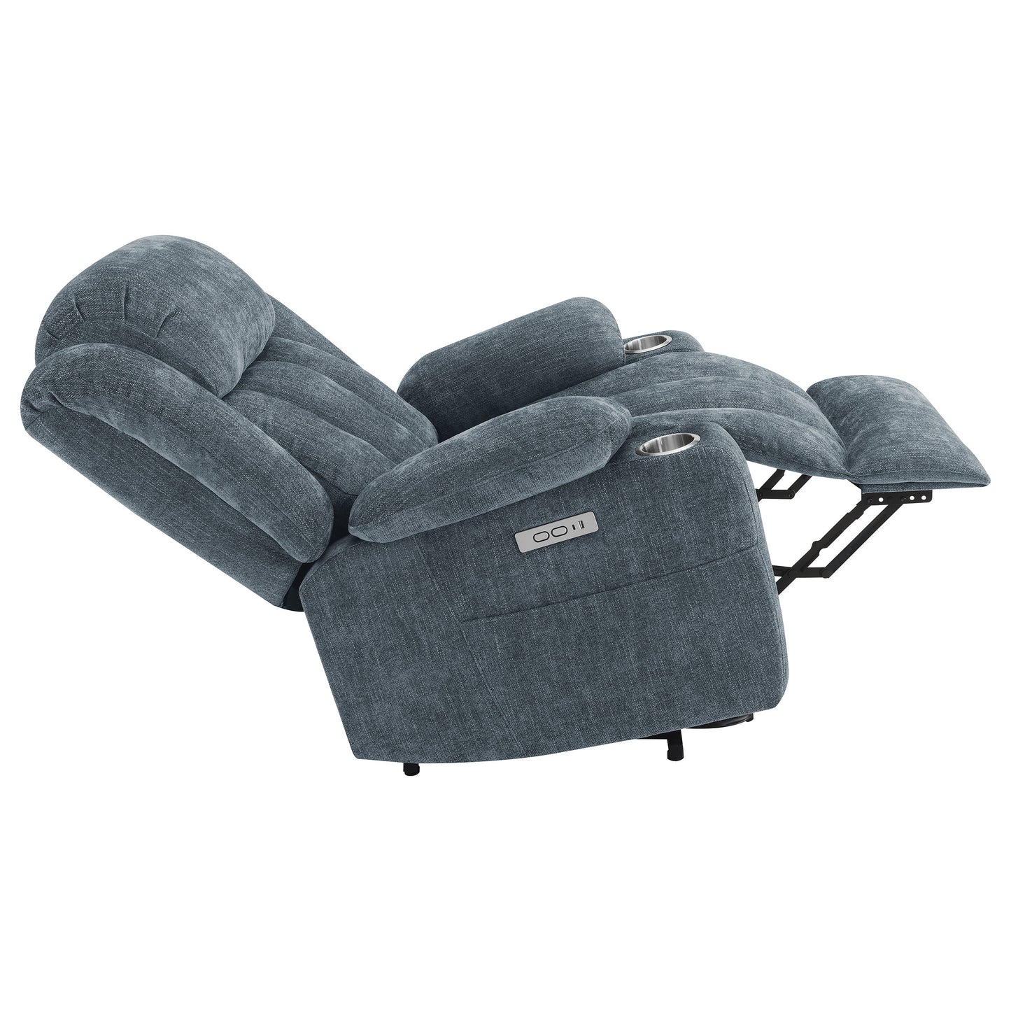 riona upholstered power lift recliner slate blue