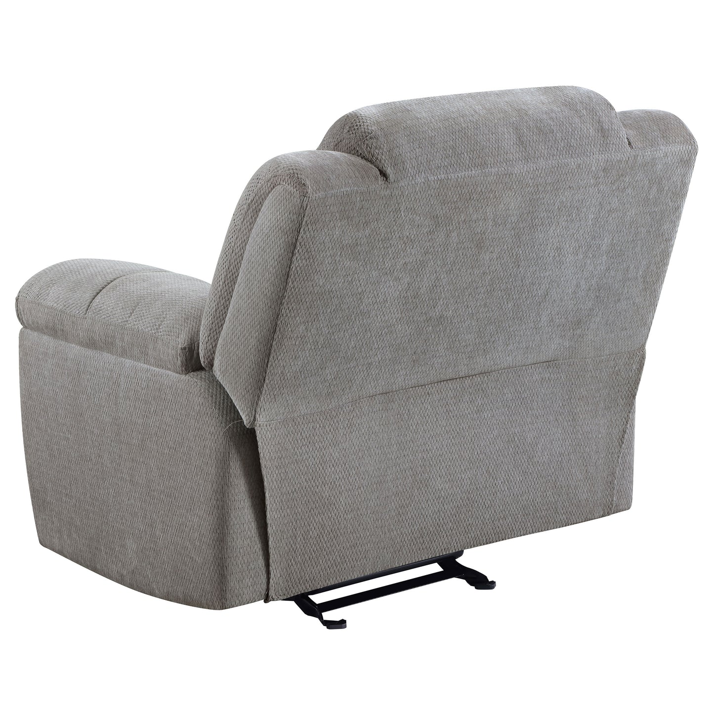 enoch chenille upholstered reclining glider recliner greygrey