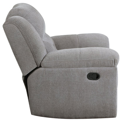 Enoch Chenille Upholstered Reclining Glider Recliner GreyGrey