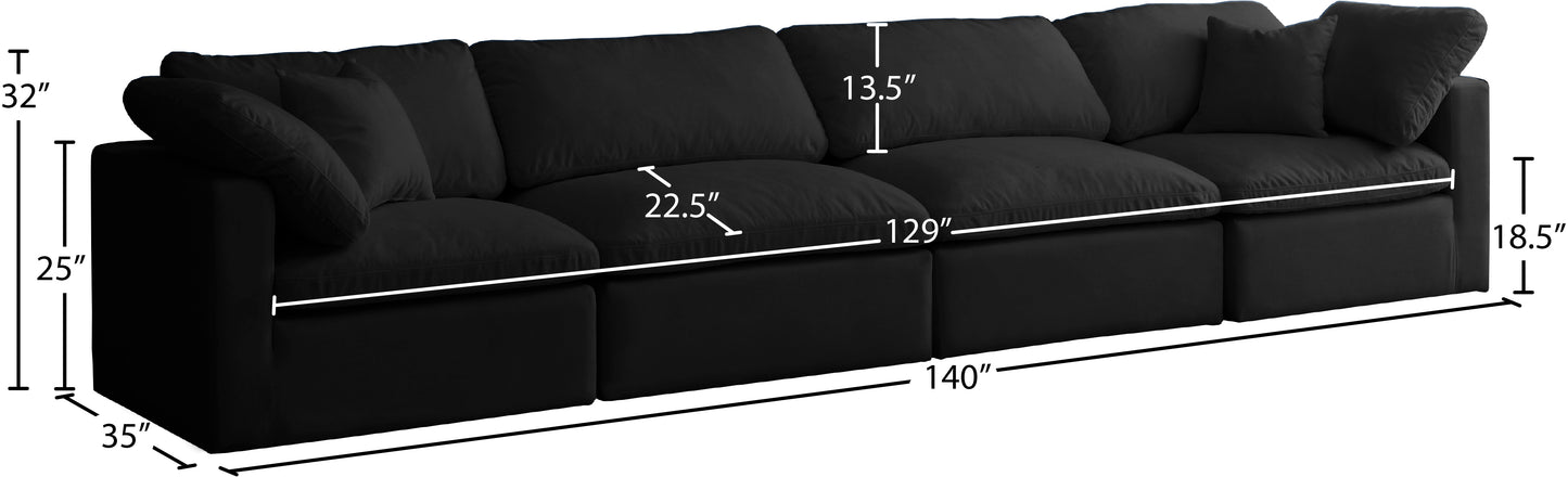 lips black velvet standard comfort modular sofa s140