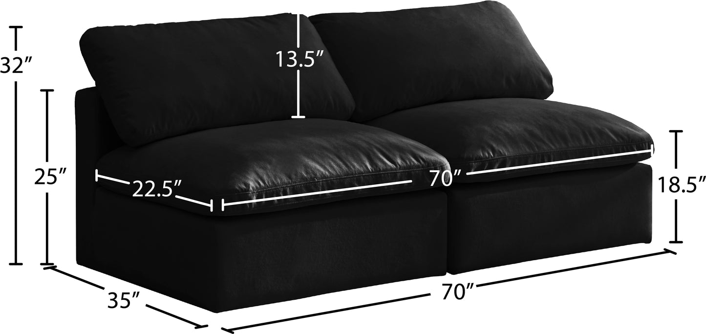 lips black velvet standard comfort modular sofa s2