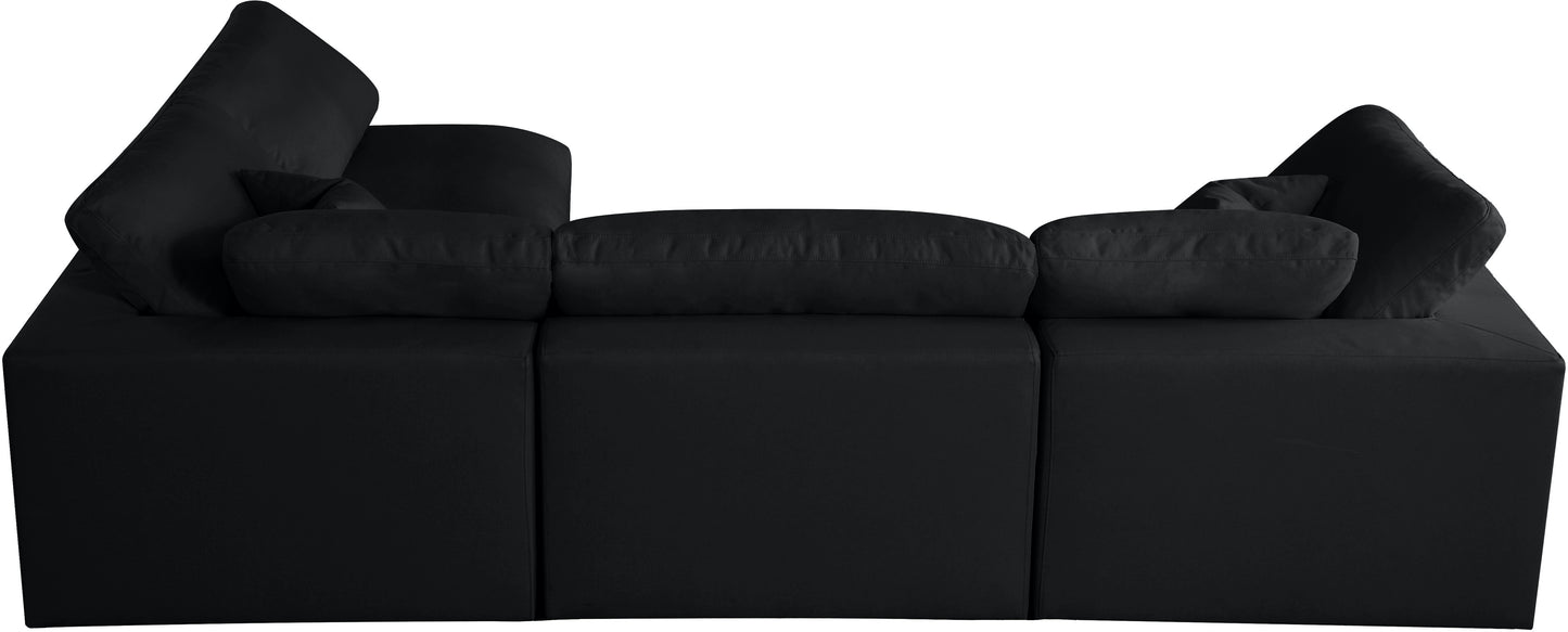 lips black velvet standard comfort modular sectional sec4b