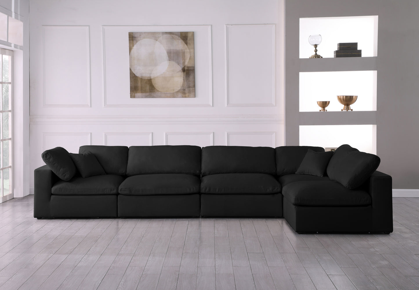 lips black velvet standard comfort modular sectional sec5d