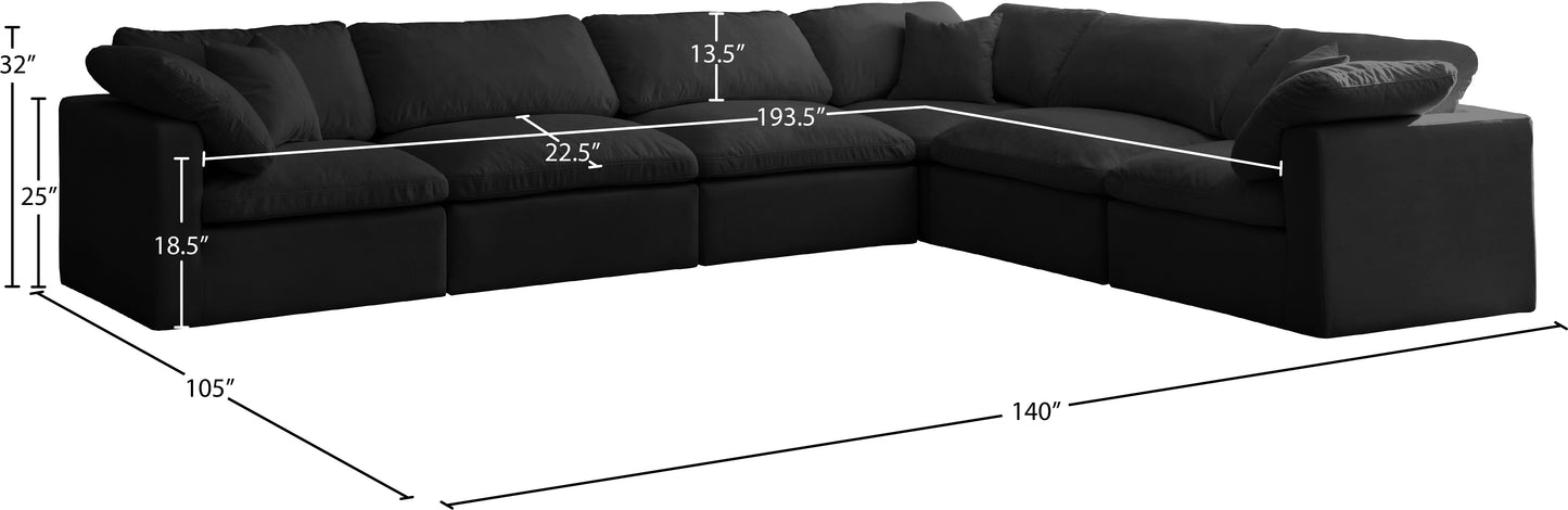 lips black velvet standard comfort modular sectional sec6a